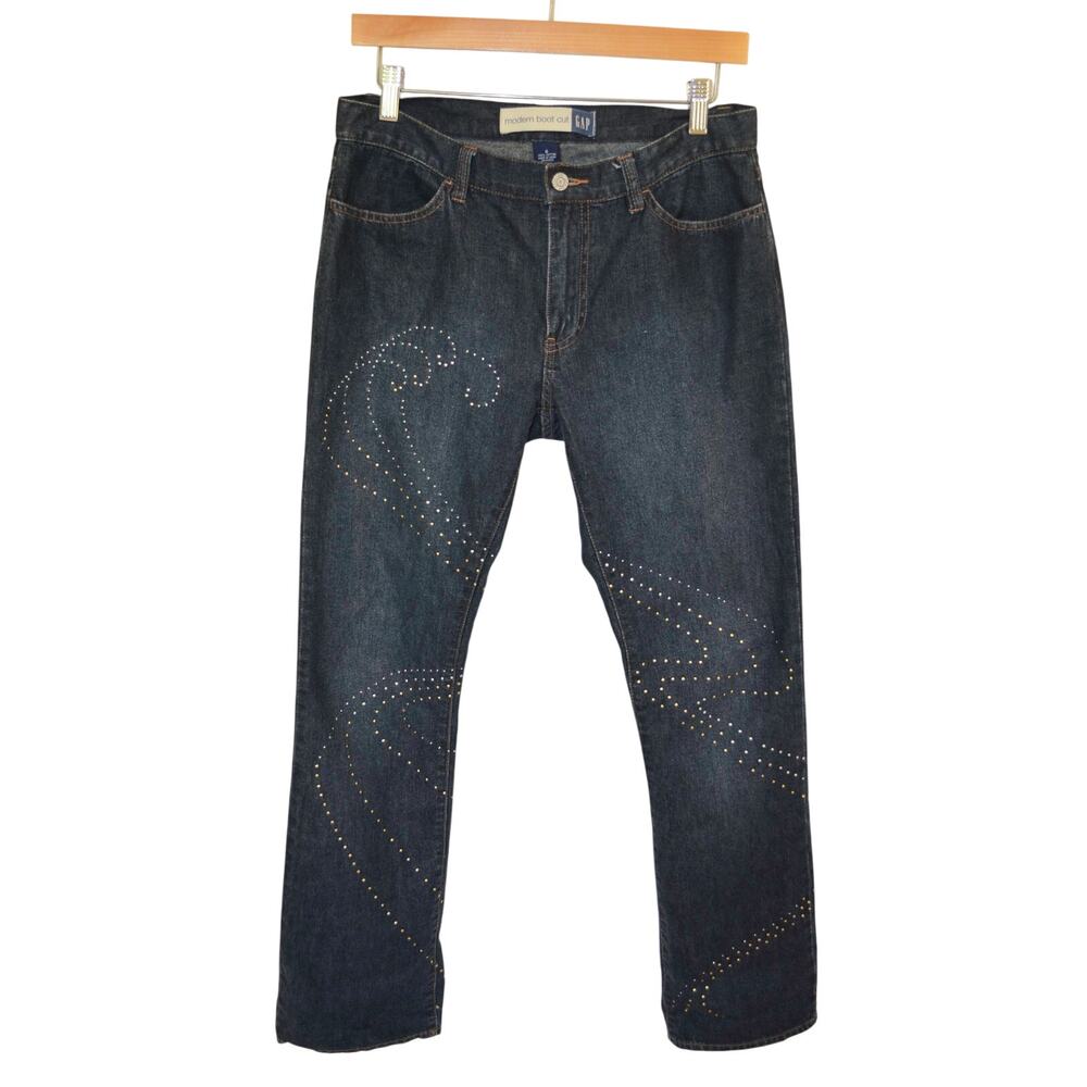 Gap Y2K Embellished Boot Cut Jeans - Picture 3 of 6